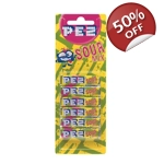 Pez Sour Mix Fruit Refills 6 Pack - Fruity Candy Refill Sweets 51g