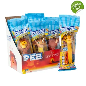 PEZ The Lion King Sweets Dispenser Plus 2 Fruit Candy Packs - 16.4g
