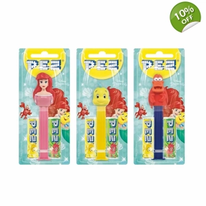 Pez The Little Mermaid Sweets Dispenser x 1 and 2 Candy Packs 17g Pack