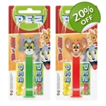 Pez Tom and Jerry Sweets Dispenser with 2 Fruity Candy Tablet Packs Pez Tom and Jerry Sweets Dispenser with 2 Fruity Candy Tablet Packs