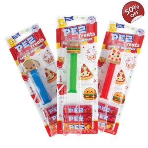 PEZ Treats Sweets Dispenser + 3 Candy Packs - 24.7g Blister Pack