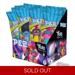 PEZ Trolls Sweets Dispenser Plus 2 Fruit Candy Refill Packs - 16.4g