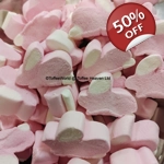 Pink and White Bunny Mallows - Vanilla Flavour Marshmallow Bunnies Pink and White Bunny Mallows - Vanilla Flavour Marshmallow Bunnies