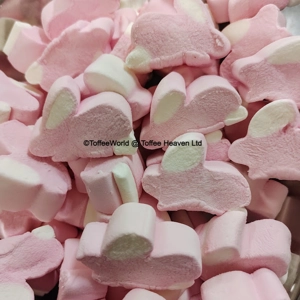 Pink and White Bunny Mallows - Vanilla Flavour Marshmallow Bunnies