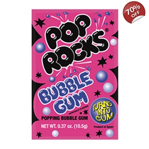 Pop Rocks Crackling Bubble Gum Popping Candy 10.5g Pack