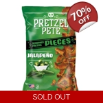 Pretzel Pete Jalapeno Seasoned Pretzel Pieces - 160g Big Bag