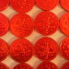 Milk Chocolate Coins in Red Foil Wrappers Novelty Money Sweets