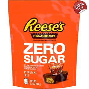 Reese's ZERO SUGAR Peanut Butter Miniature Cups - Minis - 145g Pouch