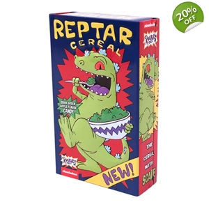 Rugrats Reptar Cereal Sour Green Apple Candy Tin - 34g  Boston America