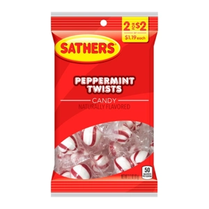 Sathers Peppermint Twists - 91g Pack