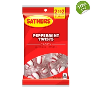 Sathers Peppermint Twists - 91g Pack