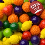 Seedlings Dubble Bubble Gum Balls - American Fruity Shaped BubbleGum