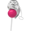 Skool Pop Lollipop Key Chains - Skull Head Keyring Candy Lolly Holder