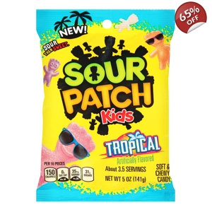 Sour Patch Kids Tropical - 141g Bag - Soft Chewy Candy