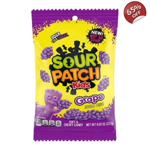 Sour Patch Kids Grape - 227g Bag - Soft an Chewy Candy Sweets