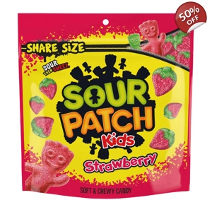 Sour Patch Kids Strawberry Soft Chewy Candy - Share Size Bag - 340g