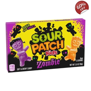 Sour Patch Zombie Kids - Halloween Candy Sweets Theatre Box - 99g