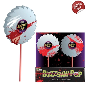 Spinning Buzzsaw Lolly Pop - 85g Strawberry Candy Lollipop
