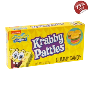 SpongeBob Squarepants Krabby Patties Gummy Candy - 72g Theatre Box