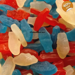 Swedish Fish Mini Red White and Blue - Soft Chewy Candies
