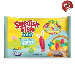 Swedish Fish Mini with Assorted Eggs 269g Bag of Mini 15g Packs