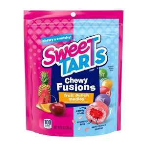 SweeTARTS Chewy Fusions Fruit Punch Medley Candy Sweet Tarts -255g Bag