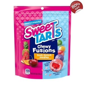 SweeTARTS Chewy Fusions Fruit Punch Medley Candy Sweet Tarts -255g Bag