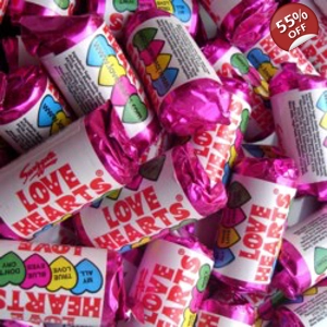 Swizzels Mini Love Hearts Rolls - Candy Sweets