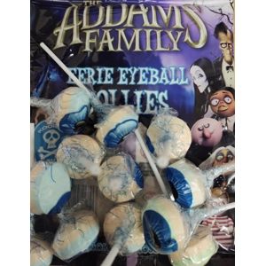 The Addams Family Eerie Eyeball Lollies - Fruity Candy Lolly Pops x 1