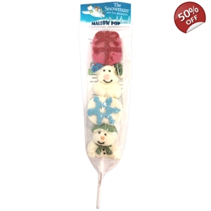 The Snowman and The Snowdog Decorated Strawberry Mallow Pop - 30g
