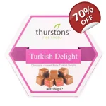 Thurstons Chocolate Covered Rose Turkish Delight - 150g Gift Box