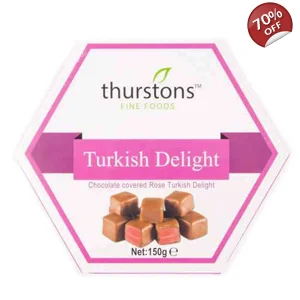 Thurstons Chocolate Covered Rose Turkish Delight - 150g Gift Box