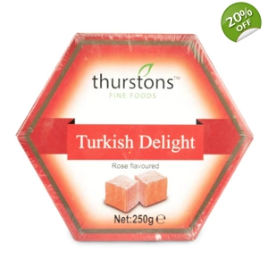 Thurstons Rose Flavoured Turkish Delight Gift Box - 250g