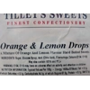 Tilley's Orange & Lemon Drops - Tilleys Wrapped Boiled Sweets