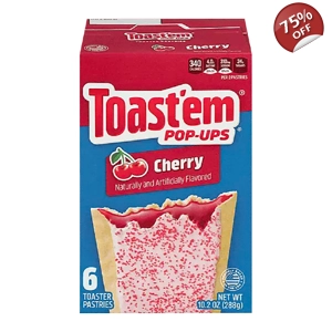 Toast'em POP-UPS - Frosted Cherry Toaster Pastries 6 pack - 288g Box