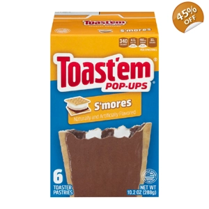 Toast'em POP-UPS - Frosted S'mores Toaster Pastries 6 pack - 288g Box