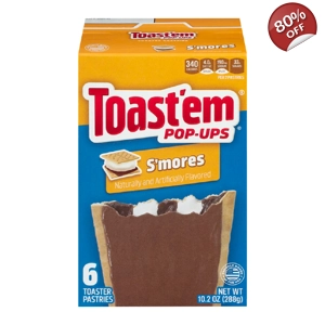 Toast'em POP-UPS - Frosted S'mores Toaster Pastries 6 pack - 288g Box