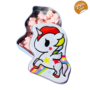Tokidoki Unicorno Strawberry Magical Candy Sweets Tin - 1.2oz - 34g