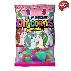 Topps Totally Awesome Unicorn Gummies - 108g Bag