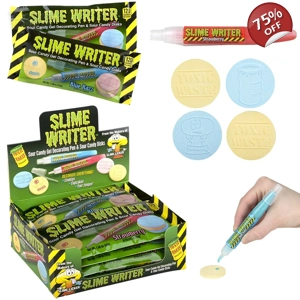 Toxic Waste Slime Writer - Sour Candy Gel Pen and Candy Discs - 42g