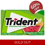 Trident Gum Watermelon Twist - Sugar Free Chewing-Gum 14 Sticks Pack