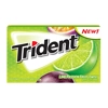 Trident Lime Passionfruit Twist Sugar-Free Chewing Gum 14 Sticks Pack