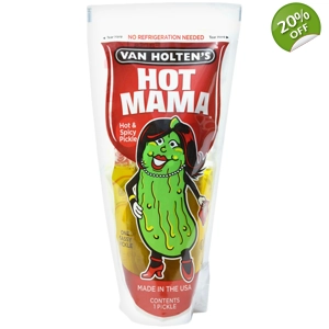 Van Holten's Hot Mama Hot & Spicy Pickle In-a-Pouch - 196g King Size