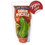 Van Holten's Sour Pickle In-a-Pouch Tart & Tangy Flavour - 140g Jumbo