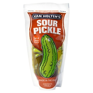 Van Holten's Sour Pickle In-a-Pouch Tart & Tangy Flavour - 140g Jumbo