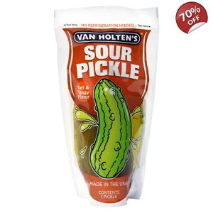Van Holten's Sour Pickle In-a-Pouch Tart & Tangy Flavour - 140g Jumbo