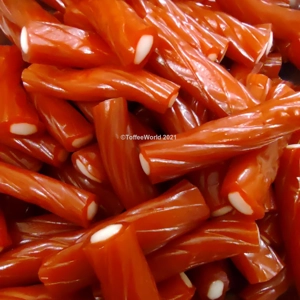 Vidal Strawberry Twist Screws - Red Cable Bites Fruit Liquorice Sweets