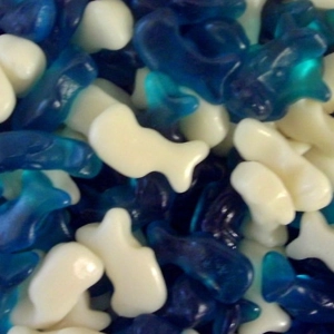 Vidal Baby Dolphins - White & Blue Jelly Sweets