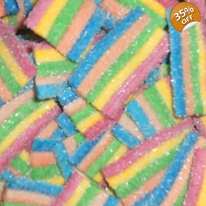 Vidal Rainbow Bites - Fizzy Mini Belts Fruity Sweets