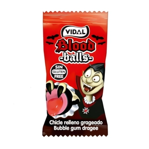Vidal Blood Balls Bubble Gum - Strawberry Bubblegums